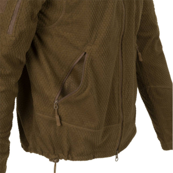 Giacca operativa leggera ALPHA TACTICAL JACKET, Grid Fleece, grigio ombra