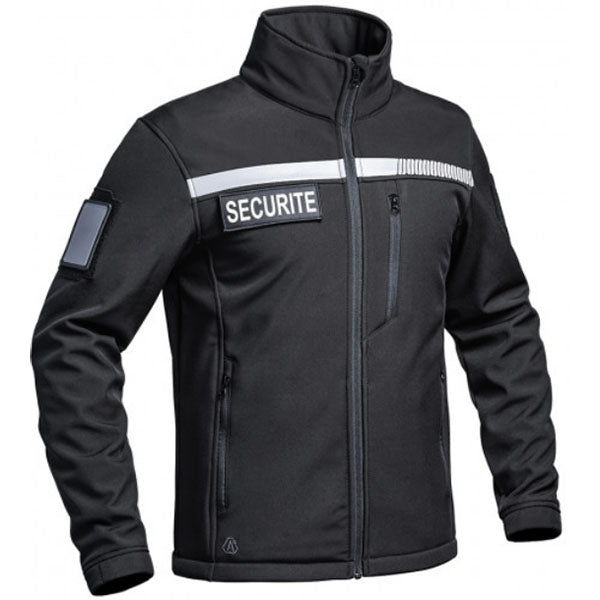 Giacca softshell SECU-ONE SECURITE HV-TAPE, nera