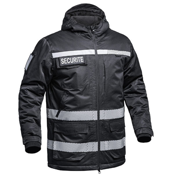 Hardshell-Parka WF150 SECU-ONE SECURITE HV-TAPE, black
