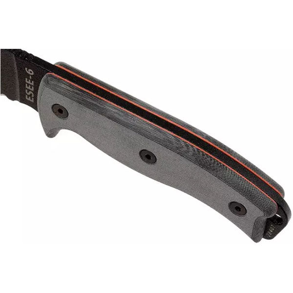 Survivalmesser MODEL 6, Teilwellenschliff, black