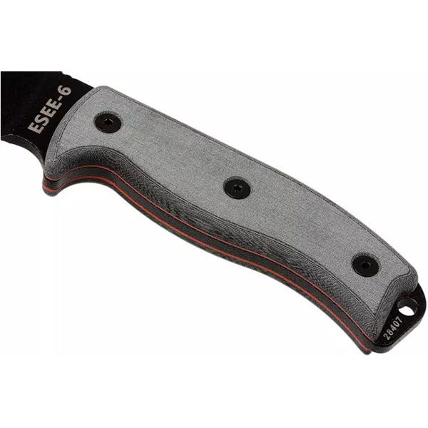 Survivalmesser MODEL 6, Teilwellenschliff, black