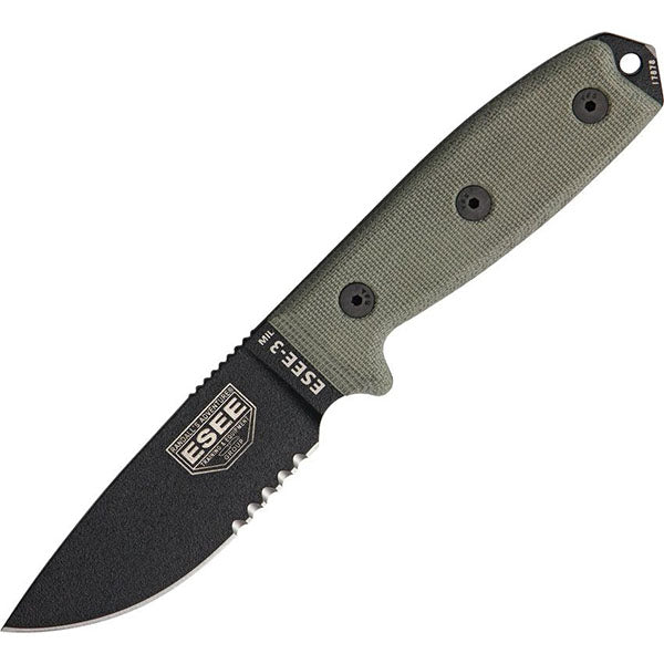 Survivalmesser MODEL 3 MIL, Teilwellenschliff