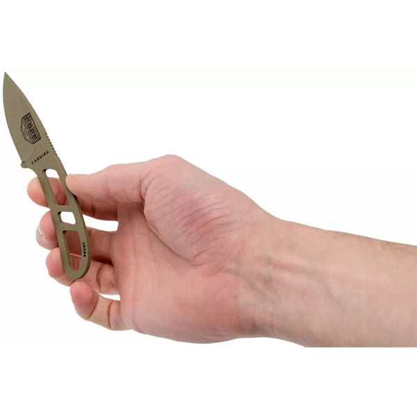 Coltello da collo CANDIRU DARK EARTH, affilatura liscia