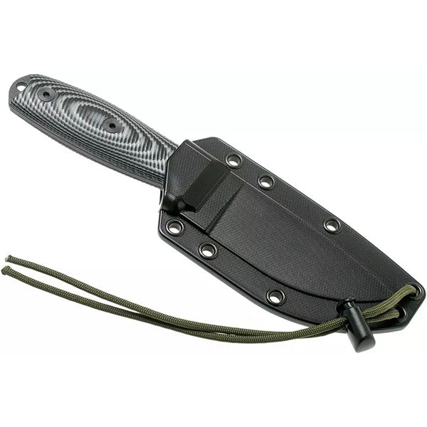 Survivalmesser MODEL 3 3D, Glattschliff, black/gray