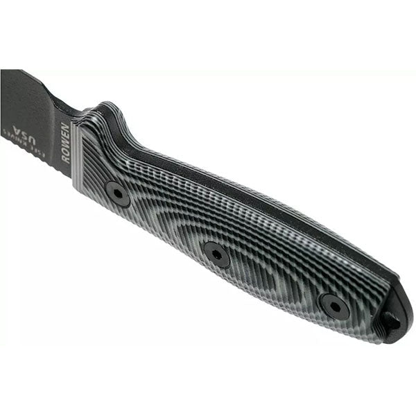 Survivalmesser MODEL 3 3D, Glattschliff, black/gray