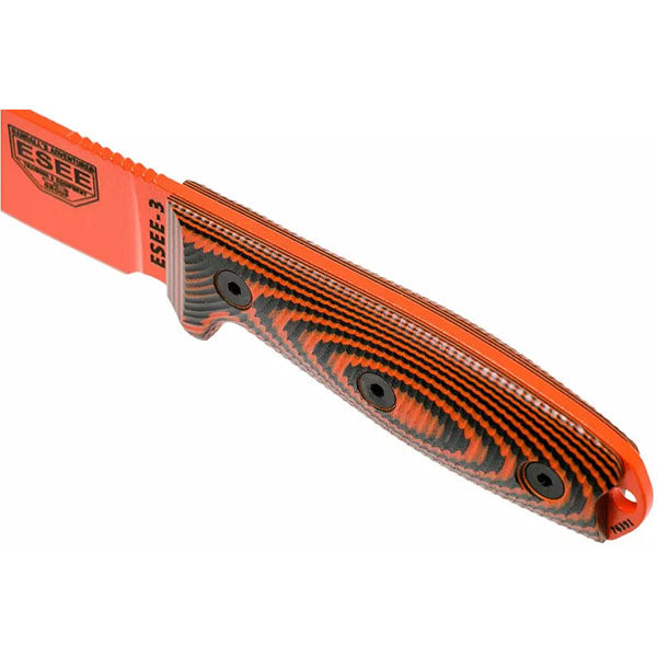 Survivalmesser MODEL 3 3D, Glattschliff, orange