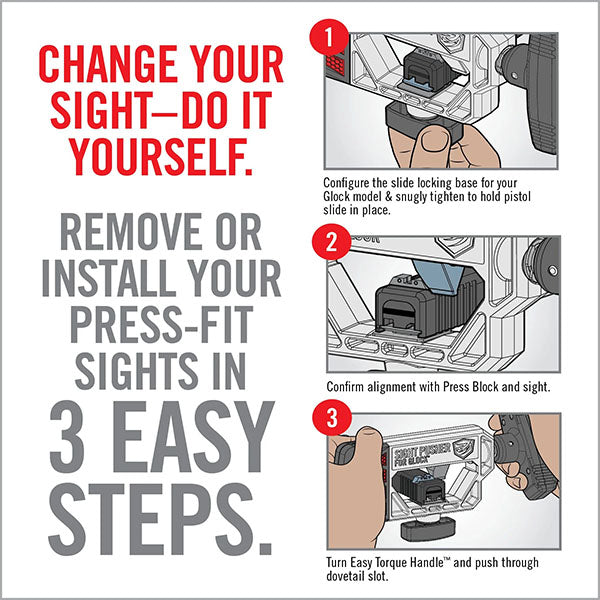 Strumento per armi PULSANTE DI MIRA PER GLOCK