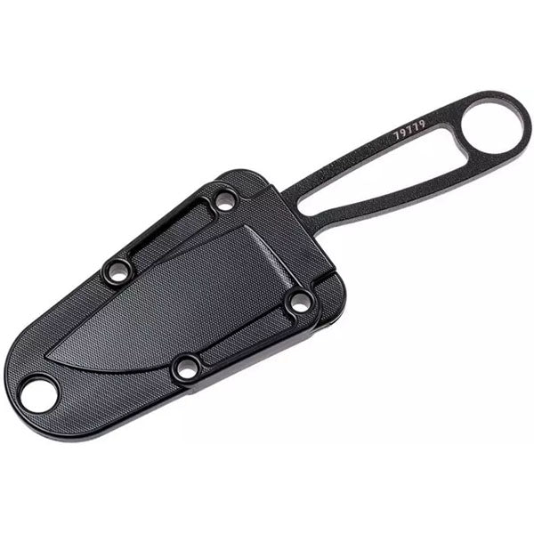 Neck-Knive IZULA, Glattschliff, black