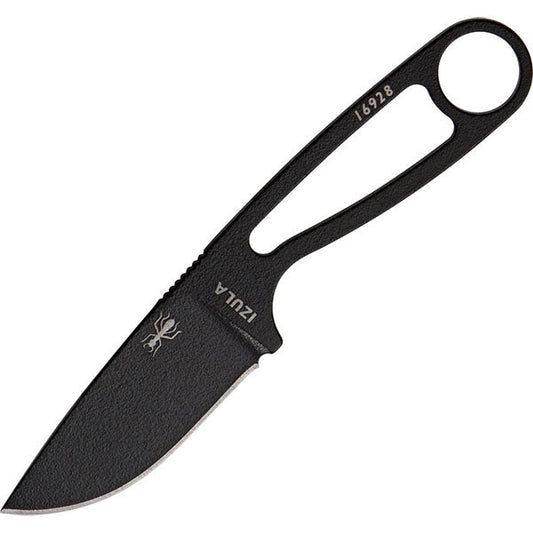 Coltello da collo IZULA, superficie liscia, nero