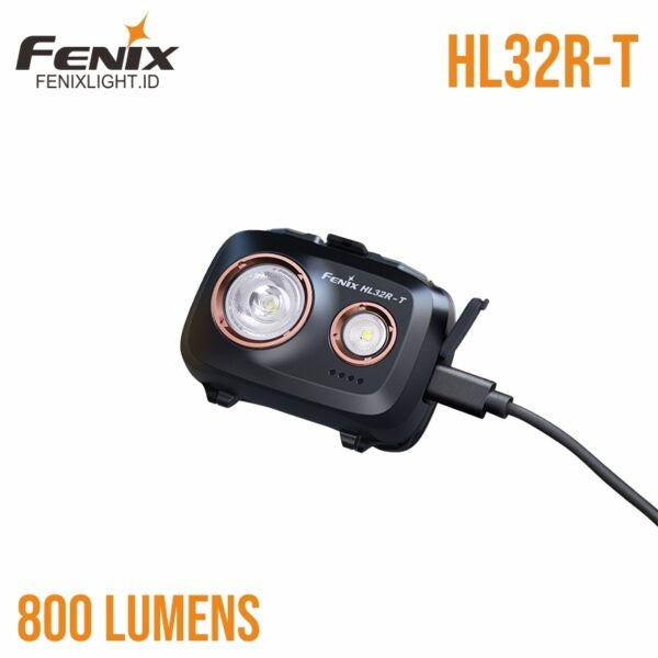 Lampada frontale HL32R-T, 800 lumen, batteria inclusa