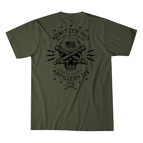 T-shirt ARTILLERY DIVISION, surplus verde