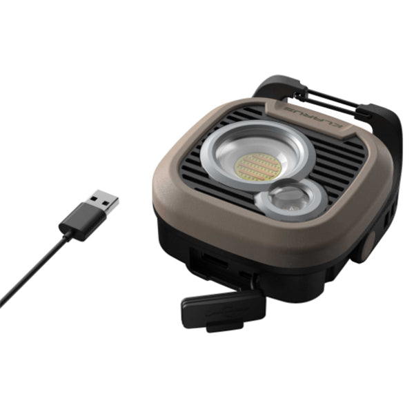 Lampada da campeggio a LED WL3, 1.500 lumen, (batteria inclusa), marrone chiaro