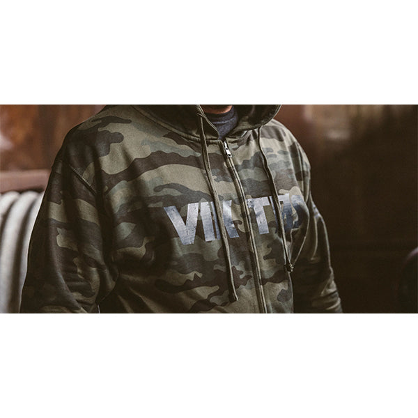 Felpa con cappuccio BRUNISHED WOODLAND CAMO