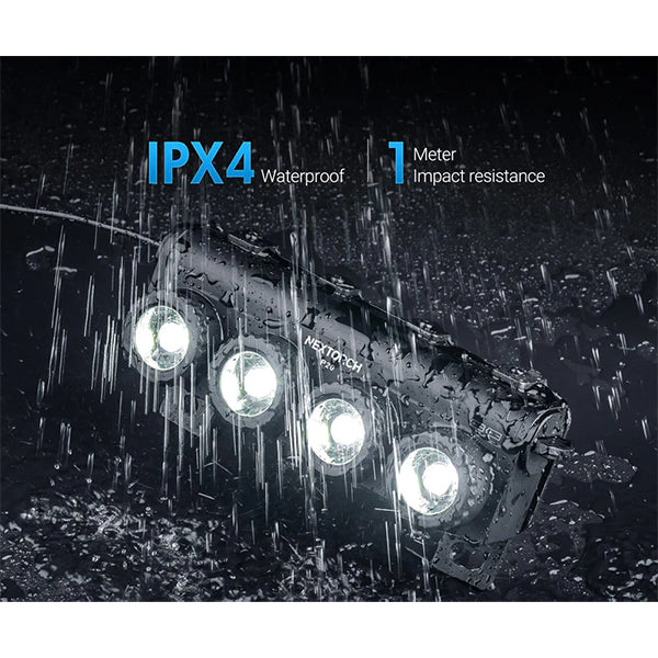 Lampada tattica a LED P20 4K, 4.000 lumen (batterie incluse)