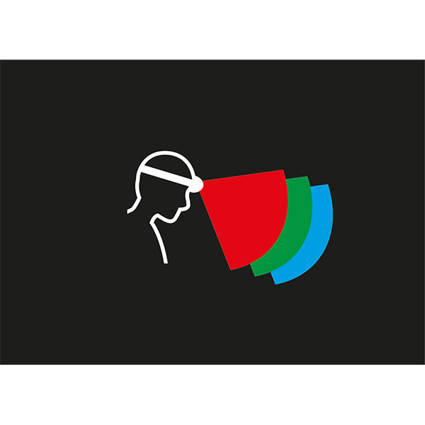 Lampada frontale ARIA 1 RGB, nera, 350 lumen (incl. 3 batterie AAA)