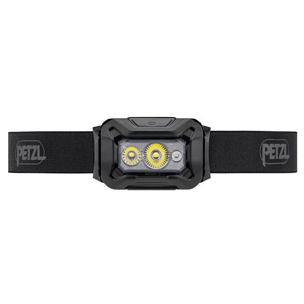 Lampada frontale ARIA 2 RGB, nera, 450 lumen (incl. 3 batterie AAA)