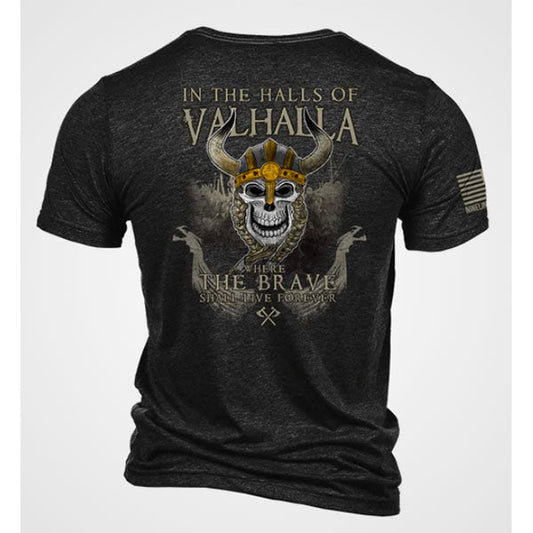 T-shirt VALHALLA, nero antracite