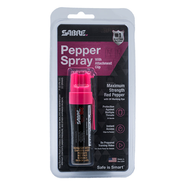 Spray al peperoncino P-22 con clip da cintura, rosa, jet, 22 ml