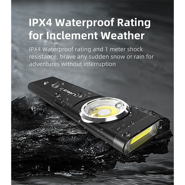 EDC LED-Lampe E5, 600 Lumen, (inkl. Akku), black