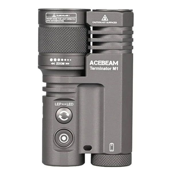 Proiettore TERMINATOR M1 DUAL HEAD, 3.500 lumen, bianco freddo 6500K (batteria inclusa)