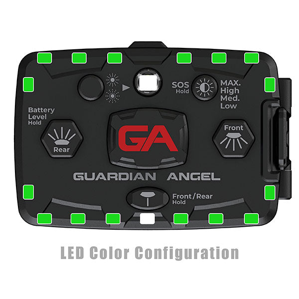 Luce di sicurezza GUARDIAN ANGEL ELITE GREEN/GREEN con batteria inclusa