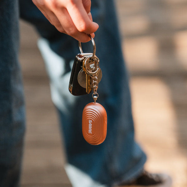 Allarme personale 2 in 1 Shrill Alarm con luce LED e moschettone, bronzo