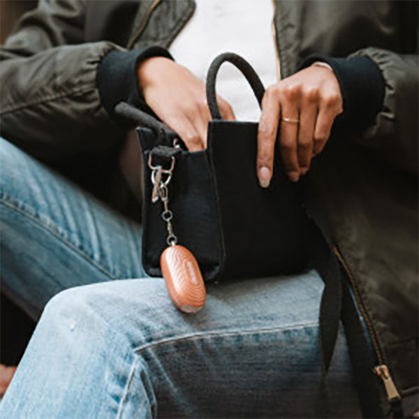 Allarme personale 2 in 1 Shrill Alarm con luce LED e moschettone, bronzo