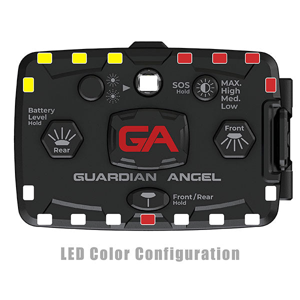 Luce di sicurezza GUARDIAN ANGEL ELITE BIANCO/ROSSO/GIALLO incl. batteria