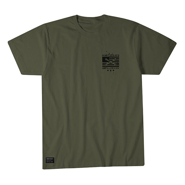 T-shirt ARTILLERY DIVISION, surplus verde