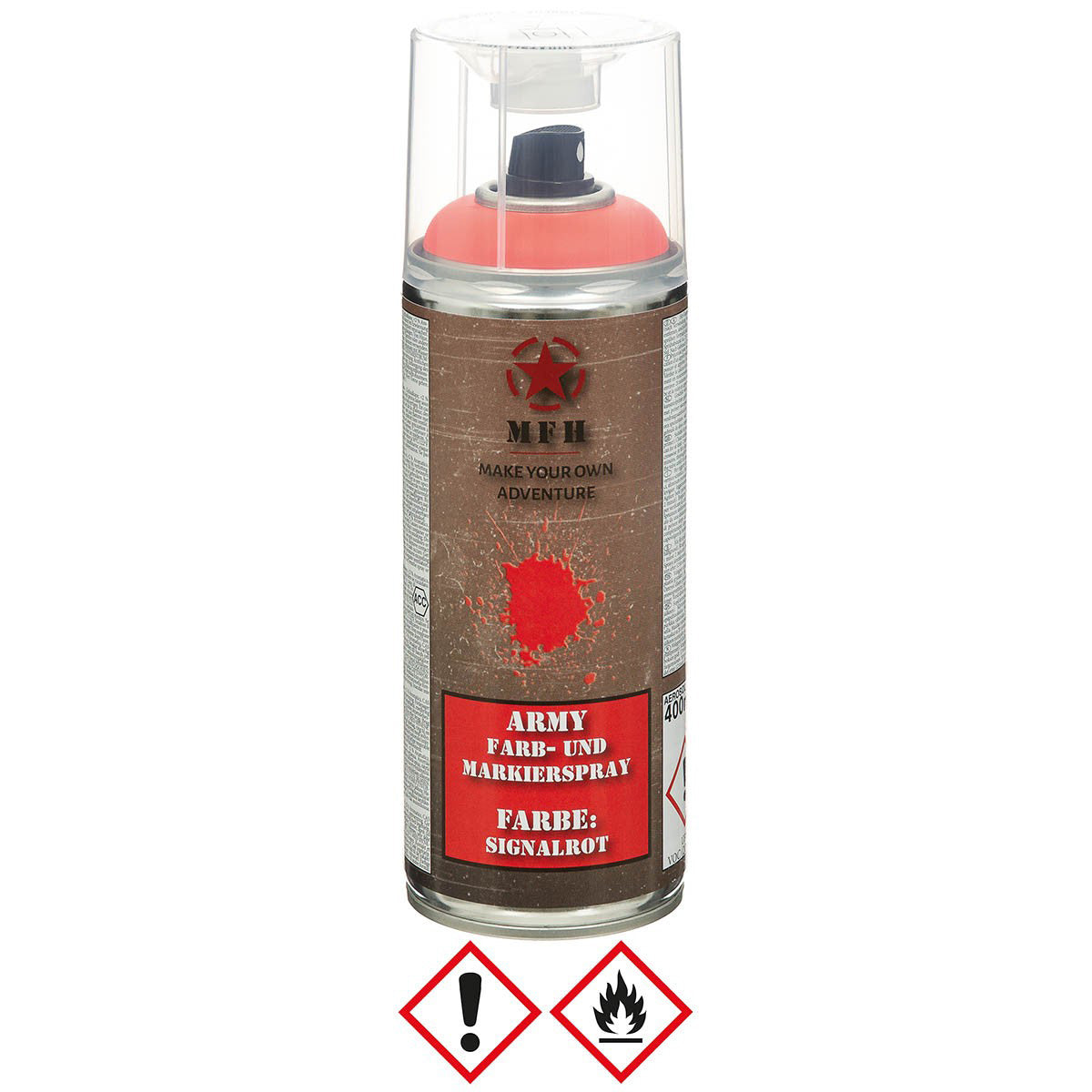 Spray couleur armée, SIGNAL RED, 400 ml