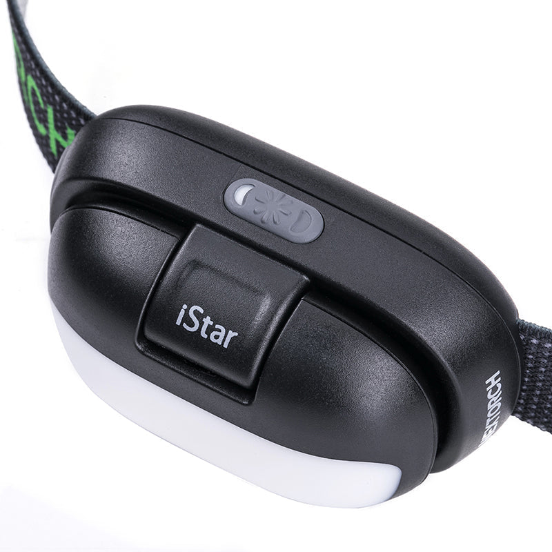 LED-Stirnlampe iStar Natural Light Flip-Switch, 450 Lumen (inkl. Akku)