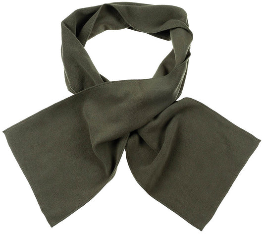 Sciarpa in pile, oliva, circa 160 x 25 cm