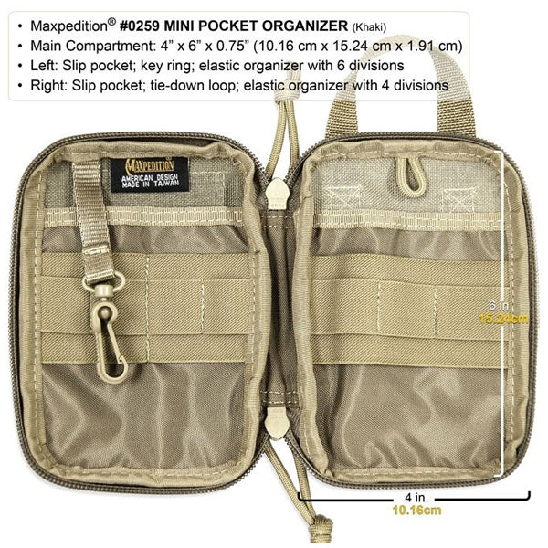 MINI ORGANIZZATORE TASCABILE, nero