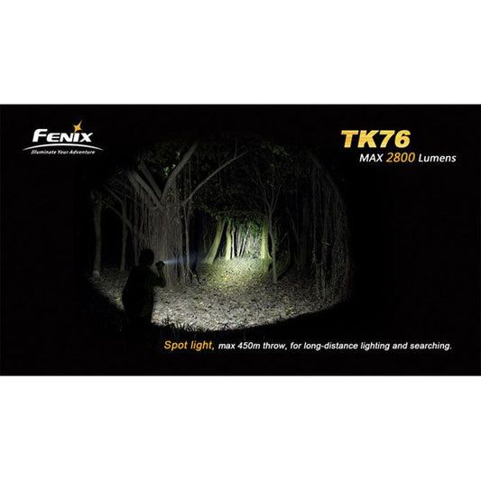 Torcia LED TK76, 2.800 lumen, senza batterie