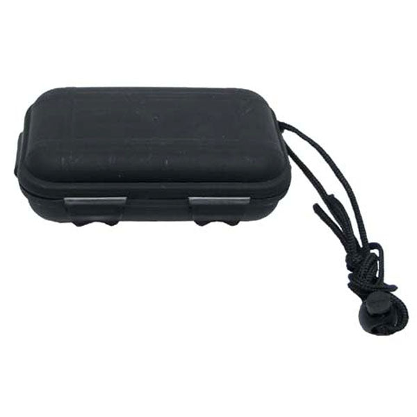 SCATOLA IN PLASTICA IMPERMEABILE, NERA, 13,5 x 8 x 3,7 cm.