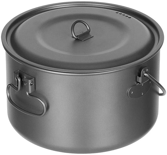 Pentola, titanio, grande, con coperchio, circa 1,95 l