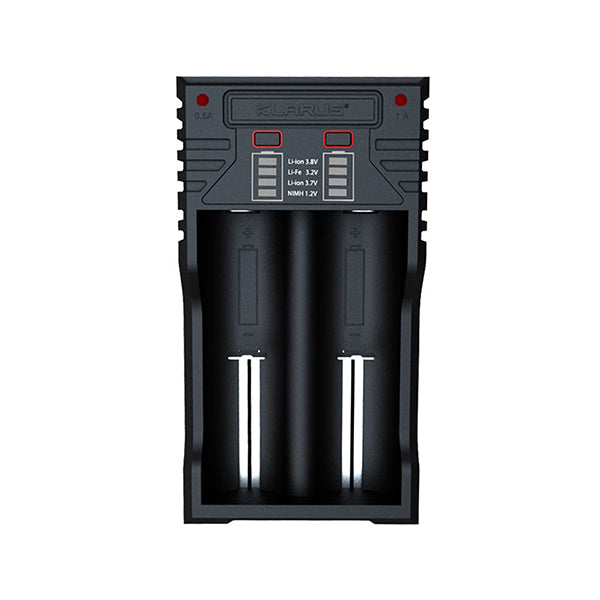 Caricabatterie K2 per 2 batterie con cavo USB