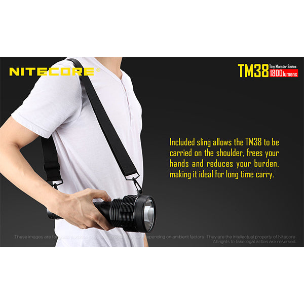 TORCIA LED ITECORE TM38 - 1.800 lumen, incl. batteria