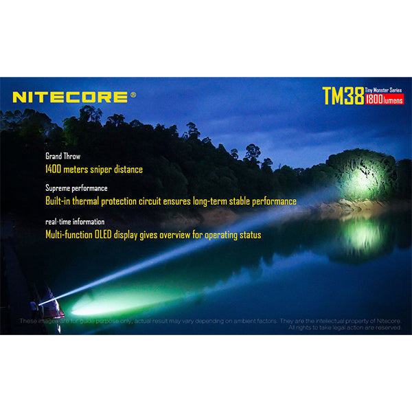 TORCIA LED ITECORE TM38 - 1.800 lumen, incl. batteria