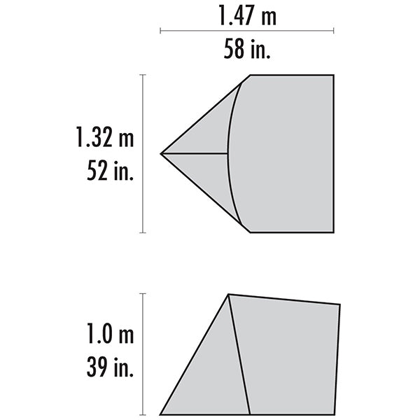 Tenda zaino HUBBA GEAR SHED, verde