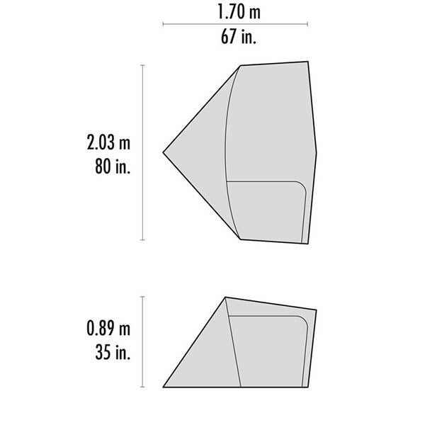 Tenda zaino HUBBA GEAR SHED, grigia