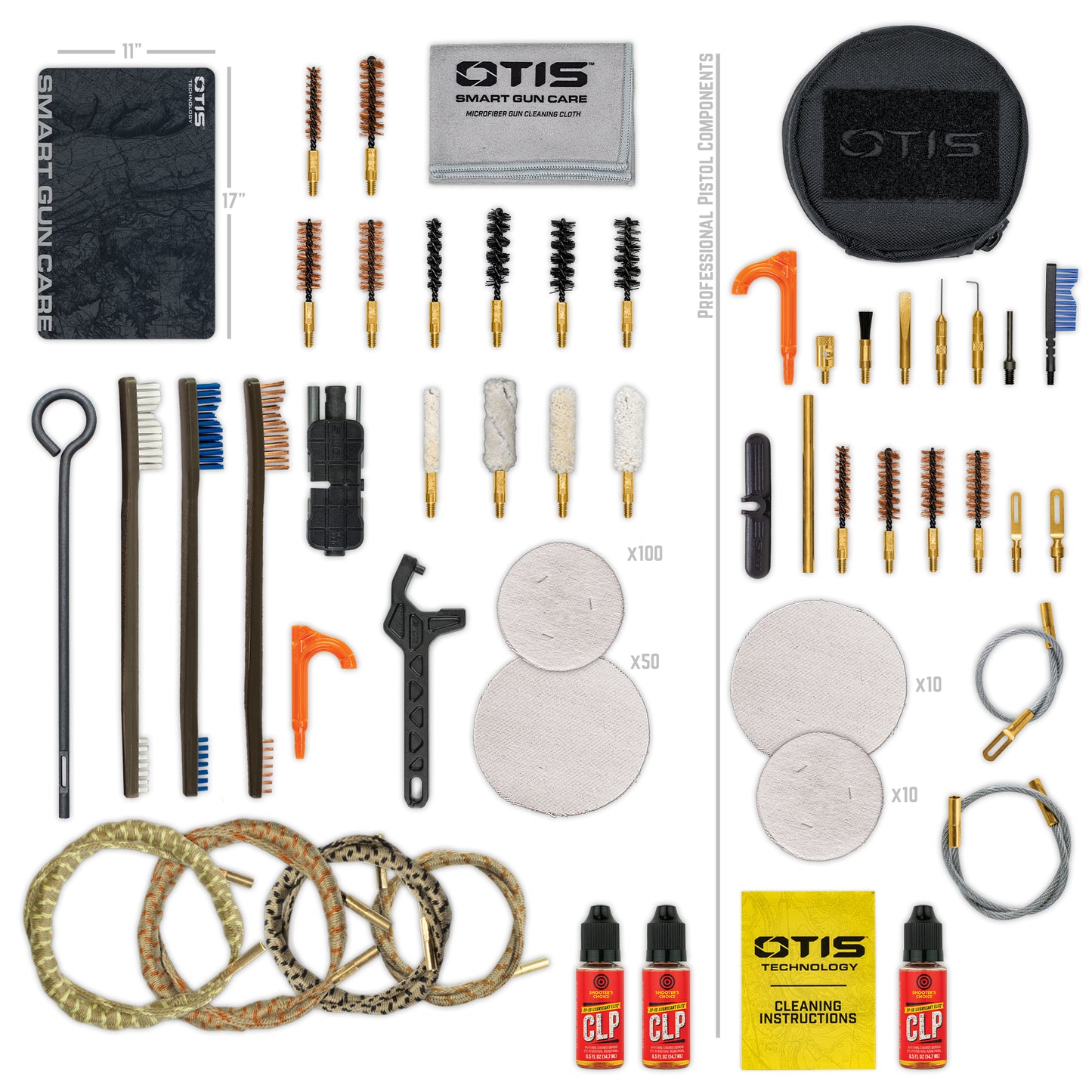 Kit di pulizia universale per pistole Elite