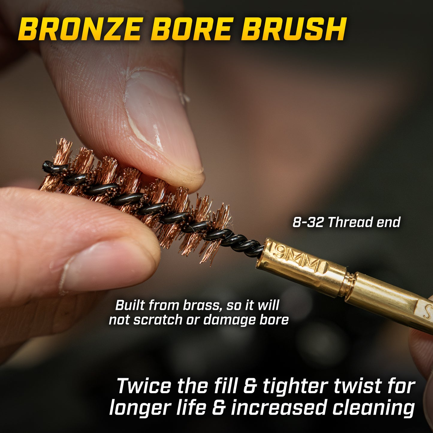 Kit di pulizia per pistole e fucili da 9 mm