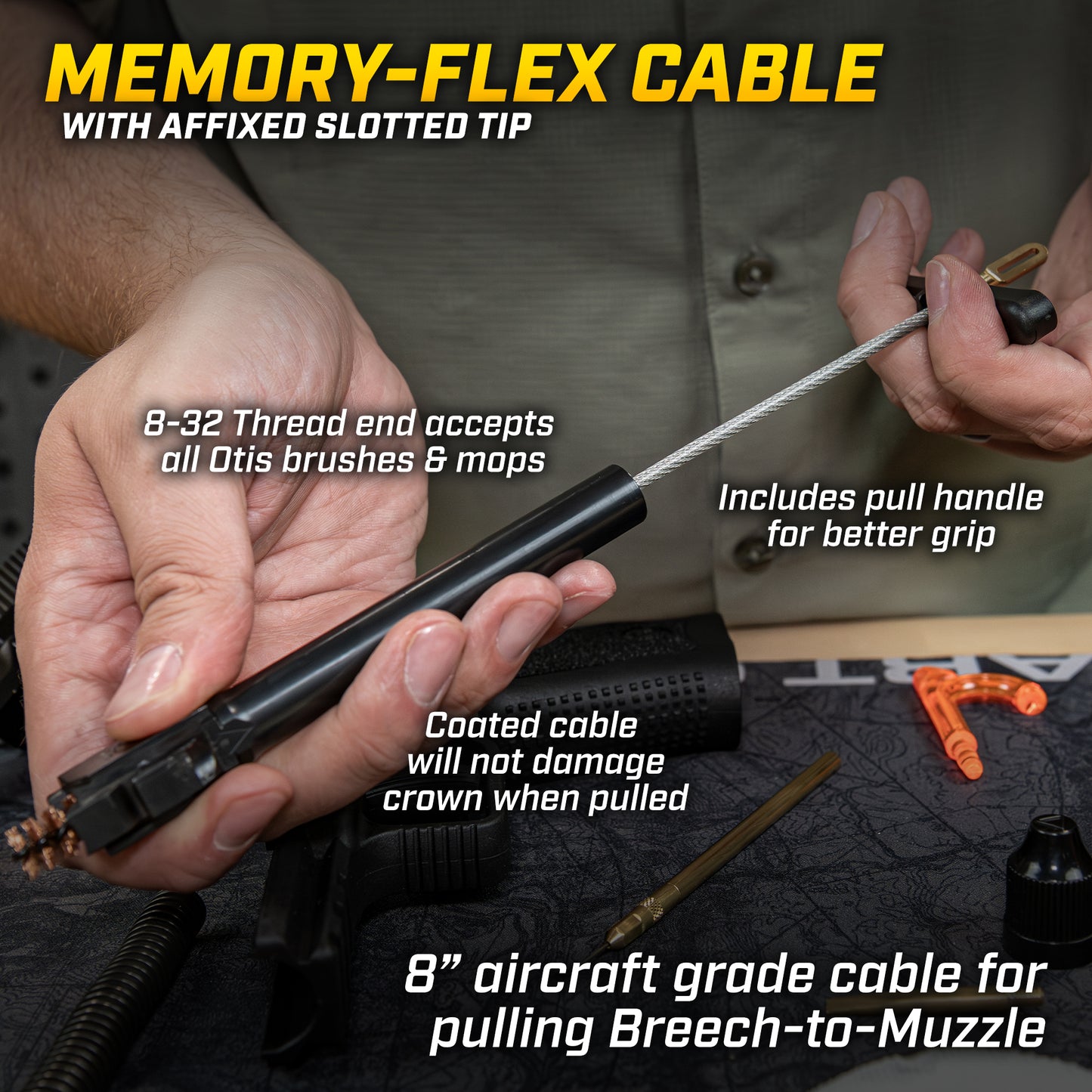 Kit di pulizia per pistole e fucili da 9 mm