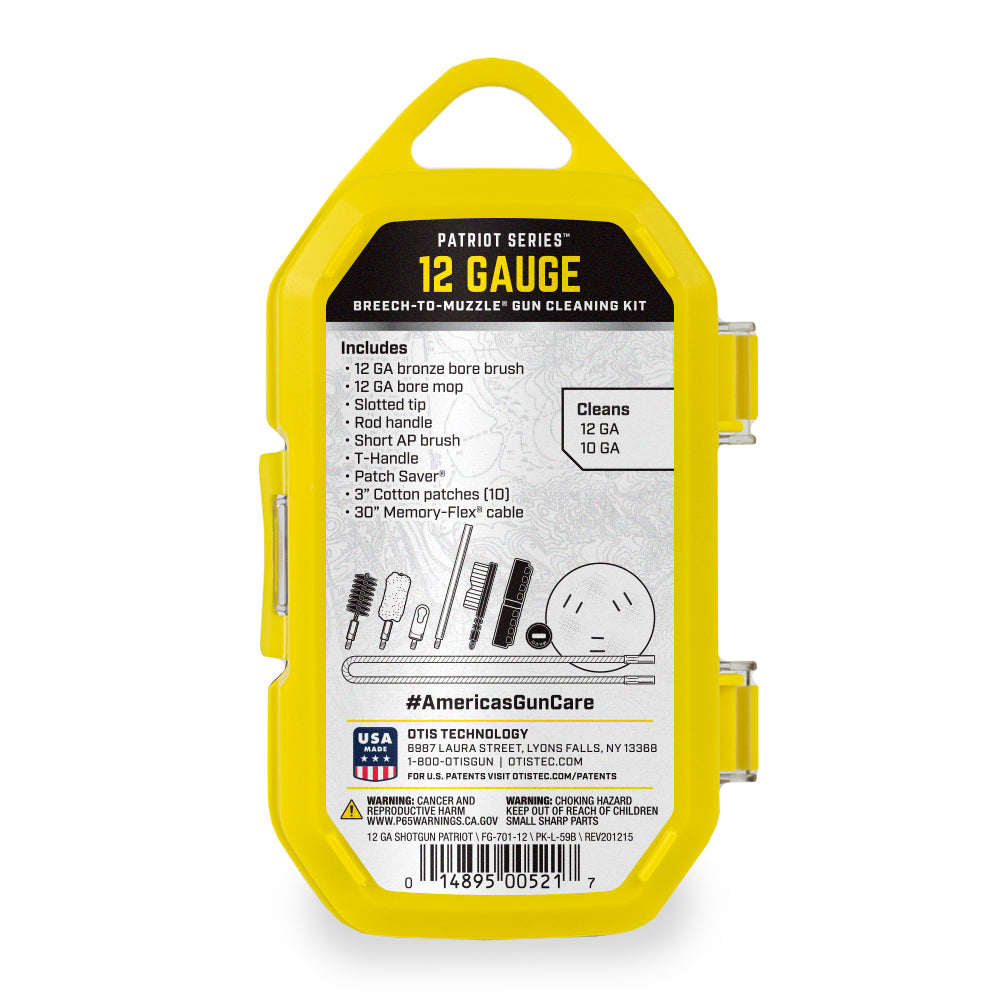 Kit di pulizia per fucili Patriot Series calibro 12
