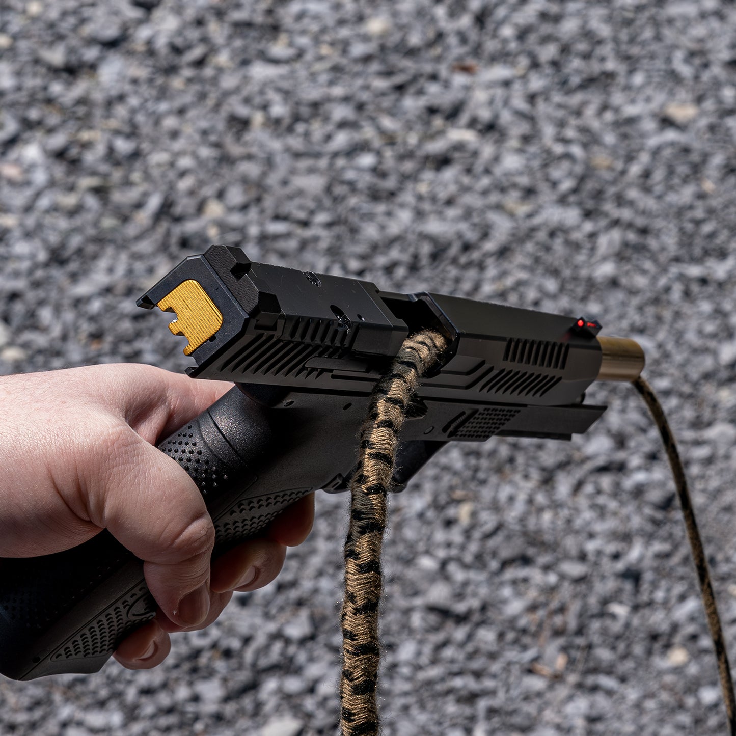 Corda di strappo per fucile/pistola calibro 9 mm/.38/.357