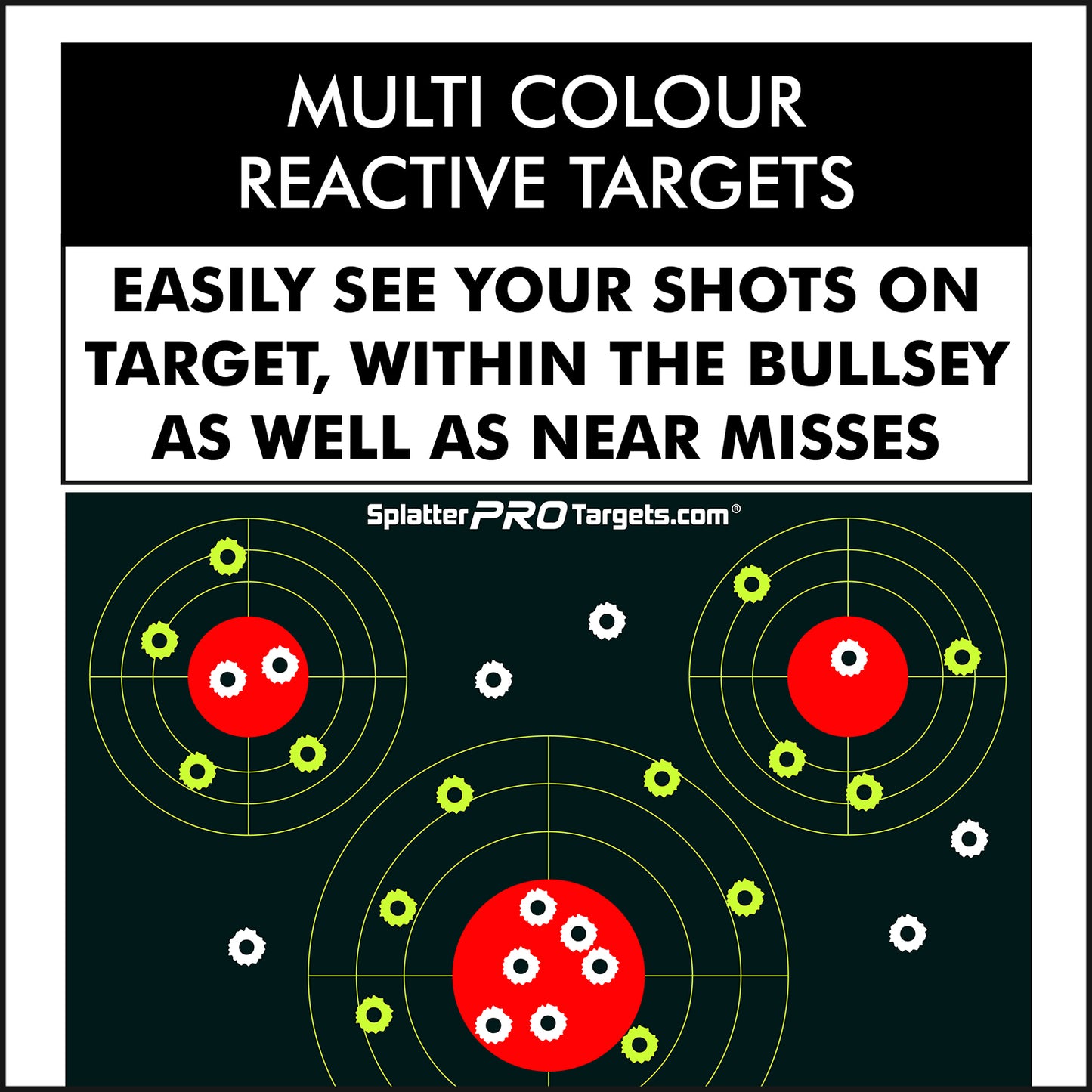Splatter Pro Targets Zielscheiben GBU 0312, 30x30cm, 10er Packung