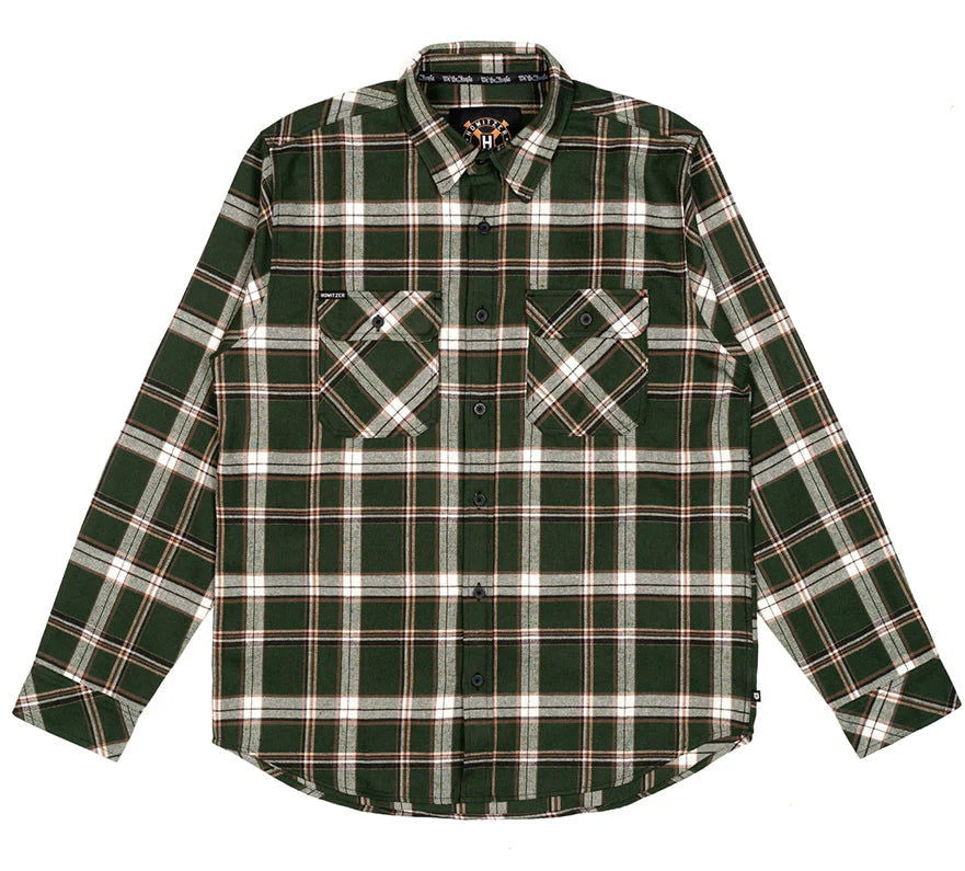 Flanell Shirt GRENADE, forest green
