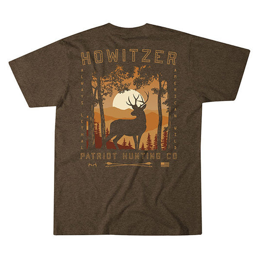 T-Shirt PATRIOT HUNTING, brown