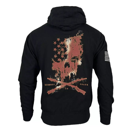 Felpa con cappuccio LIBERTY FORGED PAINT, nero